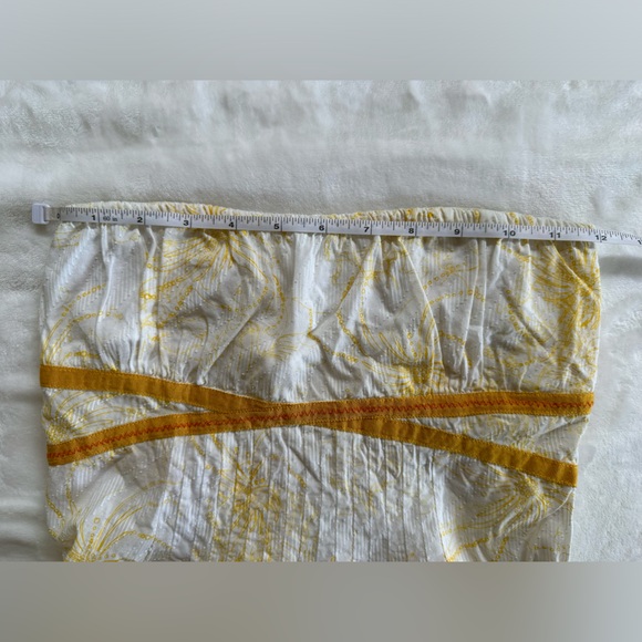 Free People "Dreamer" Yellow Ribbon Cotton Sundress Size 0 - Picture 11 of 11